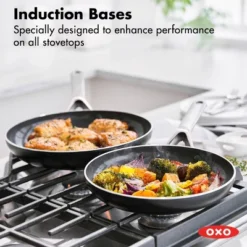 OXO Agility Series 10pc Ceramic Nonstick Aluminum Cookware Set Black: Induction Compatible, Dishwasher-Safe, Lifetime Warranty -Target KitchenAid GUEST 9082a4a6 59ef 4295 b385 4e633c784539