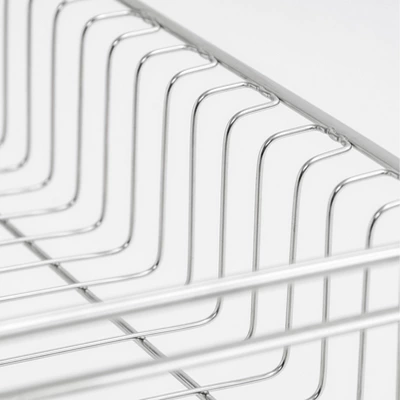 IRIS 2 Tier Stainless Steel Compact Dish Rack 8 IRIS 2 Tier Stainless Steel Compact Dish Rack - Image 6