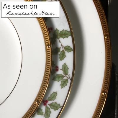 Noritake Holly And Berry Gold Covered Butter Dish 3 Noritake Holly And Berry Gold Covered Butter Dish