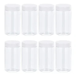Unique Bargains Round Clear Plastic Storage Jars With White Screw Top Lid 12 Pcs 11 Unique Bargains Round Clear Plastic Storage Jars With White Screw Top Lid 12 Pcs -Target KitchenAid GUEST 91296a74 d1c7 49bb b1aa e0b007695f1c