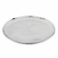 Inox Artisans Full Polished Stainless Steel Round Service Tray
