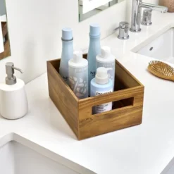 IDesign Acacia Wood Pantry Bin With Handles -Target KitchenAid GUEST 91cf61f4 ad4d 4935 95e2 018ab59bd488