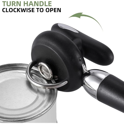 Can Opener Manual Tin Opener Stainless Steel Heavy Duty, Oversized Hand-held Easy Rotary Knob 5 Can Opener Manual Tin Opener Stainless Steel Heavy Duty, Oversized Hand-held Easy Rotary Knob - Image 3