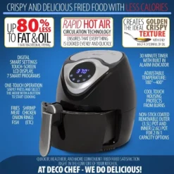 Deco Chef 3.7QT Personal Digital Air Fryer, 7 One-Touch Cooking Programs, 1300W, Black -Target KitchenAid GUEST 925cb7df 8d3c 4c8c ae5a 59cc40f9823b