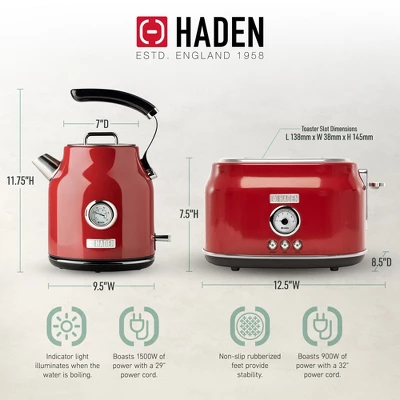 Haden Retro Toaster And Electric Kettle 5 Haden Retro Toaster And Electric Kettle - Image 3
