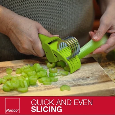 Ronco Handi Slicer For Fruit And Vegetable Chopping (Set Of 2) 1.5" & 2" Slicer 5 Ronco Handi Slicer For Fruit And Vegetable Chopping (Set Of 2) 1.5" & 2" Slicer - Image 3