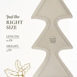 Spode Christmas Tree 4-Piece Serving Set - 12-Inch Tree Shaped Stoneware Platter With 3 Dip Bowls - Dishwasher Safe Festive Christmas Tableware -Target KitchenAid GUEST 928cdf55 e9a9 4c33 baf6 74e82fb083c8