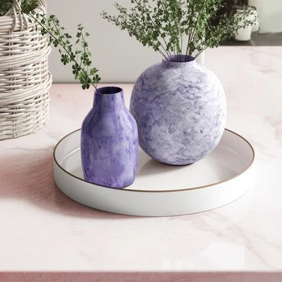 Royal Hampton Round Tray, Gold Accented Trims 6 Royal Hampton Round Tray, Gold Accented Trims - Image 4