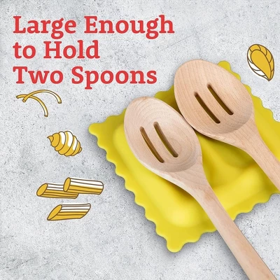 Impresa Large 6.5" Ravioli Spoon Rest-Countertop Kitchen Utensil Holder 4 Impresa Large 6.5" Ravioli Spoon Rest-Countertop Kitchen Utensil Holder - Image 2