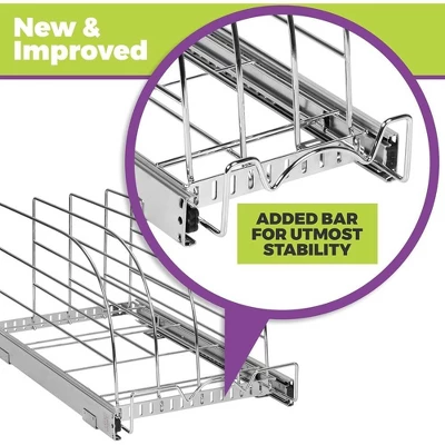 Hold N' Storage - Bakeware Pull Out Organizer For Cookie Sheet And More. Chrome Finished 10 Hold N' Storage - Bakeware Pull Out Organizer For Cookie Sheet And More. Chrome Finished - Image 8
