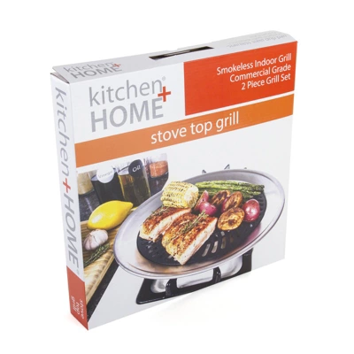 Kitchen + Home Stove Top Grill - Smokeless Nonstick Indoor Grill 8 Kitchen + Home Stove Top Grill - Smokeless Nonstick Indoor Grill - Image 6