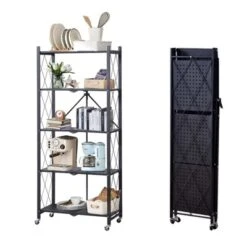 1 Set Of Carbon Steel Kitchen Rack Floor-Standing Free Installation Large Folding Shelf 17 1 Set Of Carbon Steel Kitchen Rack Floor-Standing Free Installation Large Folding Shelf -Target KitchenAid GUEST 935b2e9a 4989 4d6b 961c 744c77832d8b