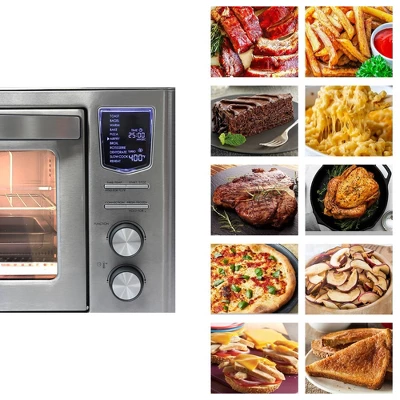 Kenmore 11-in-1 25qt Digital Air Fryer Convection Toaster Oven Rotisserie: Stainless Steel Countertop Oven, 1700W 4 Kenmore 11-in-1 25qt Digital Air Fryer Convection Toaster Oven Rotisserie: Stainless Steel Countertop Oven, 1700W - Image 2