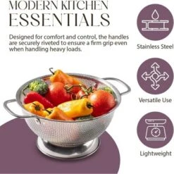 Bellemain 5 Qt Stainless Steel Colander Bowl | Handle, Kitchen Food Strainer For Pasta, Veggies & More 14 Bellemain 5 Qt Stainless Steel Colander Bowl | Handle, Kitchen Food Strainer For Pasta, Veggies & More -Target KitchenAid GUEST 93a77d41 e582 4c51 8f9f f65838f20323