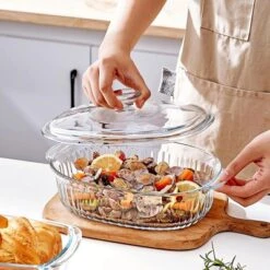 Itopfox 4-Piece Glass Casserole Baking Dish Set With Lids, Includes 2 Casseroles For Baking, Serving And Storing, Borosilicate Glass -Target KitchenAid GUEST 93b477e6 40ea 4f18 8c8d f2b90f81a46d