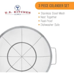 Stainless Steel Sieve, Strainers And Colanders For Kitchen 10 Stainless Steel Sieve, Strainers And Colanders For Kitchen -Target KitchenAid GUEST 94126534 27f2 4157 81aa 03386a19366c