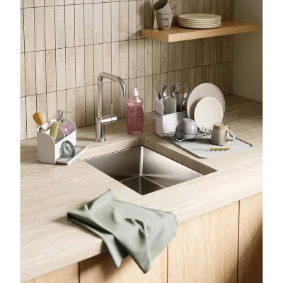 Umbra Sling Folding Dishrack White: Steel Kitchen Rack, Freestanding Dish Drainer, Hand Washable, 5-Year Warranty 19 Umbra Sling Folding Dishrack White: Steel Kitchen Rack, Freestanding Dish Drainer, Hand Washable, 5-Year Warranty - Image 17