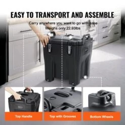 VEVOR Insulated Food Carrier, 32Qt Capacity, Stackable Catering Hot Box With Stainless Steel Barrel, Top Load LLDPE Food Warmer, Black -Target KitchenAid GUEST 9416ad08 ba50 487d 81c5 e6589e06345c