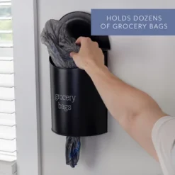 AuldHome Design Enamelware Grocery Bag Holder; Wall-Mounted Modern Farmhouse Style Plastic Bag Dispenser -Target KitchenAid GUEST 94387425 a9d3 4e9a 9f12 7e5f7f0f2876