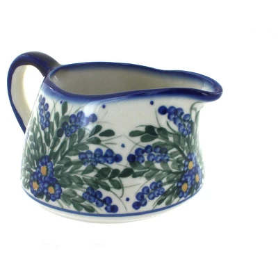 Blue Rose Polish Pottery 50A WR Unikat Gravy Boat 5 Blue Rose Polish Pottery 50A WR Unikat Gravy Boat - Image 3