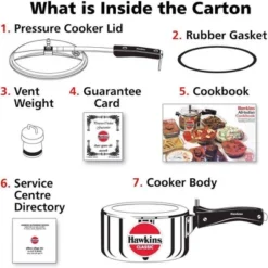 Hawkins Classic 2L Aluminum Pressure Cooker: Stovetop, Cool Touch Handle, Hand Wash, Silver, 1-Year Warranty 13 Hawkins Classic 2L Aluminum Pressure Cooker: Stovetop, Cool Touch Handle, Hand Wash, Silver, 1-Year Warranty -Target KitchenAid GUEST 947a9914 7dda 4af7 b40d c440d1ed922c