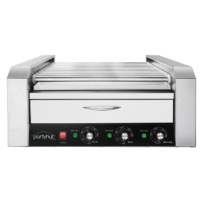 PartyHut Commercial Hot Dog Machine 11 Roller And 30 Hotdog Grill Cooker With Bun Warmer 4 PartyHut Commercial Hot Dog Machine 11 Roller And 30 Hotdog Grill Cooker With Bun Warmer - Image 2