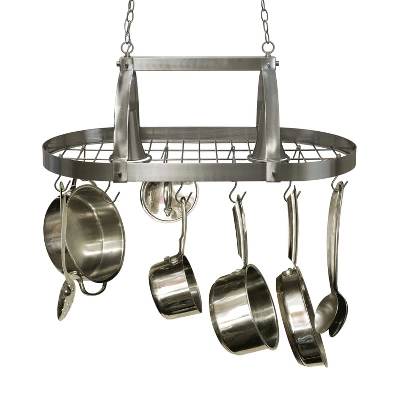 Elegant Designs 2-Light Kitchen Pot Rack With Downlights 6 Elegant Designs 2-Light Kitchen Pot Rack With Downlights - Image 4