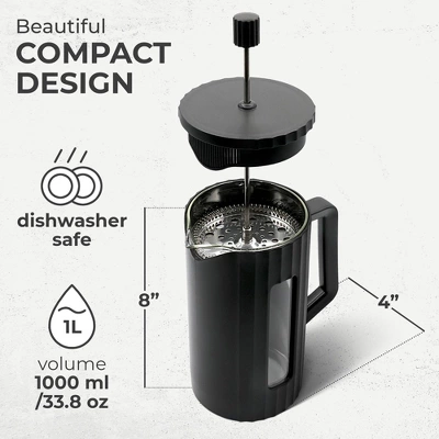 Kaffe French Press Coffee/Tea Maker - 1 Liter 5 Kaffe French Press Coffee/Tea Maker - 1 Liter - Image 3
