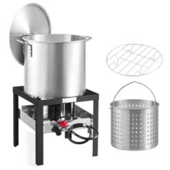 VEVOR 100 Qt Seafood Boiling Kit With Strainer, Outdoor Seafood Boil Pot And Basket, Cooking Set For Crab Crawfish Lobster Boiling, Silver -Target KitchenAid GUEST 954d753a 5db0 4a56 83f0 a5ddb9bc8e5b