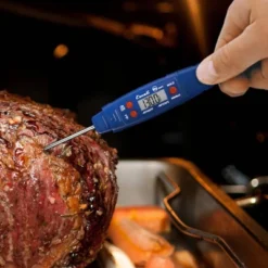Escali Waterproof Digital Thermometer Blue: Kitchen & Meat Thermometer, Stainless Steel Probe, Digital Display -Target KitchenAid GUEST 955393f8 5bc2 4e5f 9e60 62c71248757c