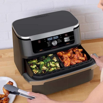 Ninja Foodi 7-in-1 DualZone FlexBasket Air Fryer W/ 11-qt MegaZone Factory Refurbished 6 Ninja Foodi 7-in-1 DualZone FlexBasket Air Fryer W/ 11-qt MegaZone Factory Refurbished - Image 4