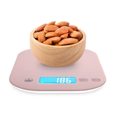 Smart Weigh Digital Food Scale - 11-pound Capacity - Pink 4 Smart Weigh Digital Food Scale - 11-pound Capacity - Pink - Image 2