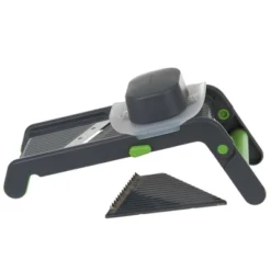 Prepworks Folding Mandoline: 4-Blade Vegetable & Cucumber Slicer, Dishwasher-Safe, Green/Gray -Target KitchenAid GUEST 95c5848e 6551 4184 b36f 24d8e7ef3b83