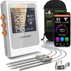 NutriChef NCWIRBBQ007 WiFi Smart BBQ Grill Thermometer With Digital Display 17 NutriChef NCWIRBBQ007 WiFi Smart BBQ Grill Thermometer With Digital Display -Target KitchenAid GUEST 95e8f4f6 65cb 4d09 ab4d ccc94384001c