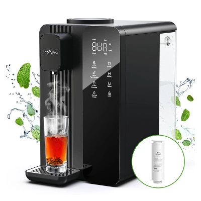 Ecoviva MATE4 UV Countertop Water Filter 7 Stages Instant Hot RO Filtration System 4 Temperature Options, 3:1 Pure To Drain, TDS & Filter Life Monitor 10 Ecoviva MATE4 UV Countertop Water Filter 7 Stages Instant Hot RO Filtration System 4 Temperature Options, 3:1 Pure To Drain, TDS & Filter Life Monitor - Image 8