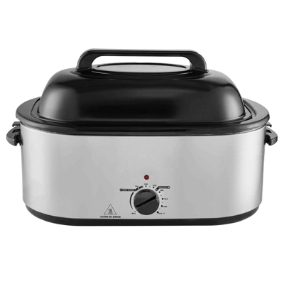 VEVOR Electric Roaster Oven, 26 QT Turkey Roaster Oven With Self-Basting Lid,1450W Roaster Oven With Defrost & Warm Function, Adjustable Temperature 10 VEVOR Electric Roaster Oven, 26 QT Turkey Roaster Oven With Self-Basting Lid,1450W Roaster Oven With Defrost & Warm Function, Adjustable Temperature - Image 8