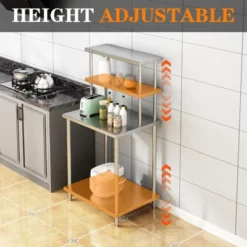 Kitchen Prep Shelf, Stainless Steel Work Table With Overshelves, Commercial Heavy Duty Table With Adjustable Undershelf For Home Restaurant Warehouse -Target KitchenAid GUEST 9684cfce 9719 4fdf b292 5dbc0b982f43