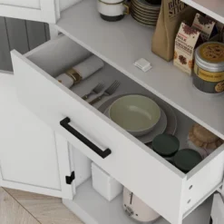 Yukimo Kitchen Tall Cabinet, 72" Freestanding Pantry Storage With Barn Doors, 5 Adjustable Shelves, White -Target KitchenAid GUEST 968c2a8f a2ac 4804 8dd3 53969a93c5fe