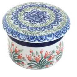 Blue Rose Polish Pottery 270 Ceramika Artystyczna French Butter Dish -Target KitchenAid GUEST 9700a26e 1a06 4358 ae15 27370bd106e0
