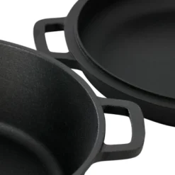 MegaChef 10.5 Inch 2-in-1 Pre-Seasoned Cast Iron Skillet And Fry Pan Set 12 MegaChef 10.5 Inch 2-in-1 Pre-Seasoned Cast Iron Skillet And Fry Pan Set -Target KitchenAid GUEST 970df1dc f0e5 448e 818b 2191df99c612 1