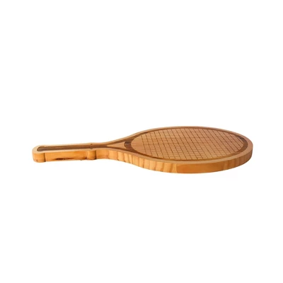 Slickblue Pine Wood Tennis Racket Serving Board, 18"x9", Unique Gift For Tennis Lovers & Sports Enthusiasts 3 Slickblue Pine Wood Tennis Racket Serving Board, 18"x9", Unique Gift For Tennis Lovers & Sports Enthusiasts