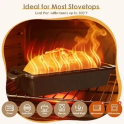 VONATES Cast Iron Bread Pan Set With Baking Tools – 9" Loaf Pans For Sourdough & Artisan Bread -Target KitchenAid GUEST 97c21bb6 f43c 4e13 b0c4 847456fed831