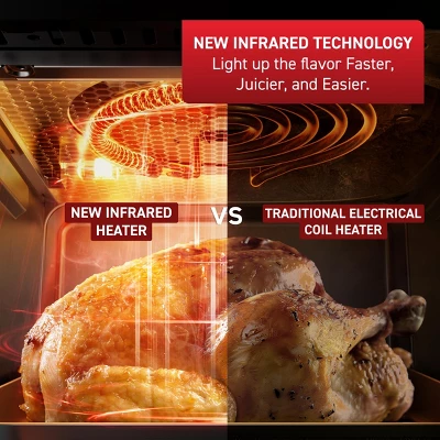 T-fal 6.3 Quart Infrared Air Fryer, 7-In-1 Cooking Functions, Digital Touch Screen, Black 3 T-fal 6.3 Quart Infrared Air Fryer, 7-In-1 Cooking Functions, Digital Touch Screen, Black