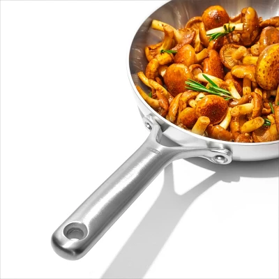 OXO 10pc Mira Tri-Ply Stainless Steel Cookware Set Silver: Dishwasher-Safe, Gas & Induction Compatible, UPC 885837031089 5 OXO 10pc Mira Tri-Ply Stainless Steel Cookware Set Silver: Dishwasher-Safe, Gas & Induction Compatible, UPC 885837031089 - Image 3