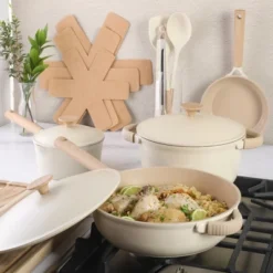 Gibson Elite Folkstone 13 Piece Pots And Pans Durable Cast Aluminum PFA Free Non Stick Ceramic Cookware Set -Target KitchenAid GUEST 98acd9c7 5f43 44d5 8596 9241260cfb0a