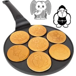 Animal Mini Pancake Pan - Make 7 Unique Flapjack Zoo Animals, Including A Elephant, Giraffe And More- Pancake Griddle For Breakfast Fun & Easy Cleanup -Target KitchenAid GUEST 990a4b86 a11f 4117 945e 05856990f4c2
