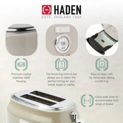 Haden Dorset 2 Slice Wide Slot Stainless Steel Toaster Bundled With 1.7 Liter Stainless Steel Electric Kettle With 360-Degree Base, Putty & Chrome 10 Haden Dorset 2 Slice Wide Slot Stainless Steel Toaster Bundled With 1.7 Liter Stainless Steel Electric Kettle With 360-Degree Base, Putty & Chrome -Target KitchenAid GUEST 99317a90 3981 4833 9763 7af296d9d852