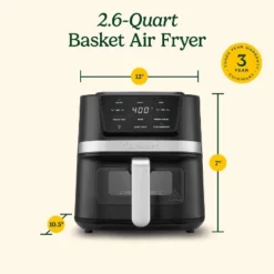 Cuisinart 2.6qt Basket Air Fryer Black/Stainless Steel Finish AIR-80: 1100W, Cool Touch Handle, Dishwasher-Safe Parts -Target KitchenAid GUEST 99594ed6 7bb4 4292 96cd 09042b0c647b