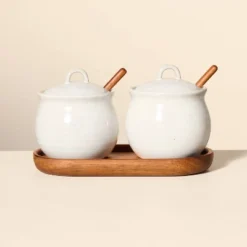 5pc Flared Brim Stoneware Salt & Pepper Cellar Set Vintage Cream - Hearth & Hand™ With Magnolia -Target KitchenAid GUEST 997fcaa8 314f 4be3 a53a 98689e2f250e