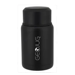 Brentwood Vacuum-Insulated Stainless Steel Food Jar With Bowl And Folding Spoon, Black (17 Oz.)